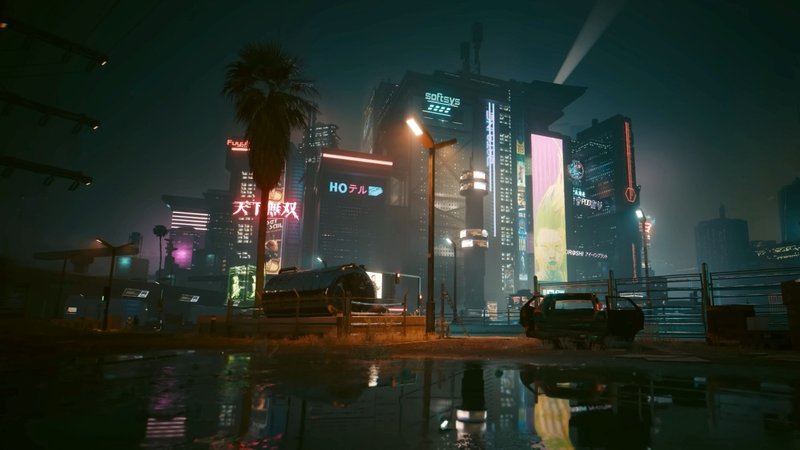 Cenários iluminados de Cyberpunk 2077 são um prato cheio para os amantes de um bom Ray Tracing (Imagem: CD Projekt Red/Divulgação)