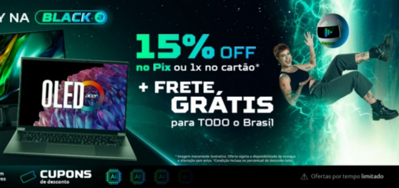 Acer oferece produtos com até 40% de desconto na Black Friday 2024