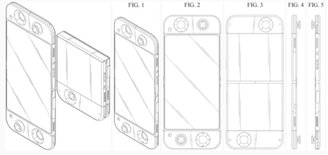 Alguns dos desenhos do portátil registrados na patente da Samsung. (Imagem: WIPO/Reprodução)