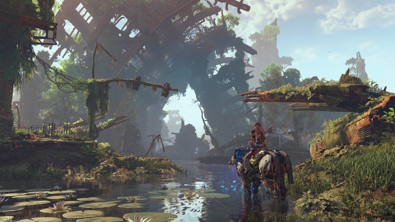 Horizon Zero Dawn Remastered traz mudanças como uma refinada no design da protagonista Aloy (Imagem: Steam/Divulgação(