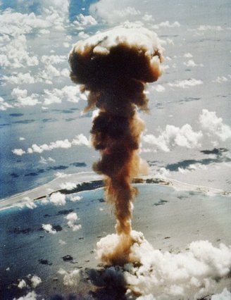 Explosion of Able bomb made from Demon Core.
