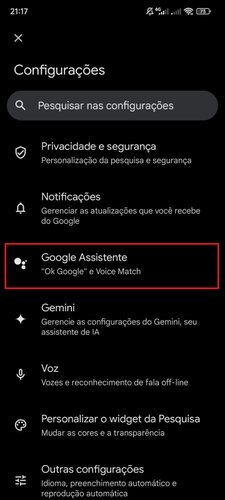 Acesse Google Assistente