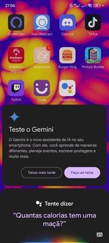 Uso do Gemini, ainda não é mandatório.