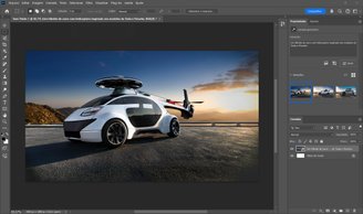 Rendering in Adobe Photoshop (Screenshot: Felipe Vidal/TecMundo)
