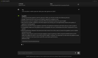 ChatRTX needs more maintenance to become a popular chatbot (Screenshot: Felipe Vidal/TecMundo)