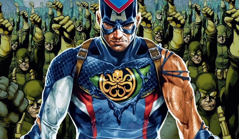 O Capitão Hydra chegou ao universo Marvel graças às ações do Cubo Cósmico