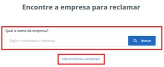 É possível procurar a empresa pela cadastro dela na plataforma