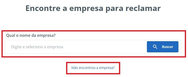 É possível procurar a empresa pela cadastro dela na plataforma