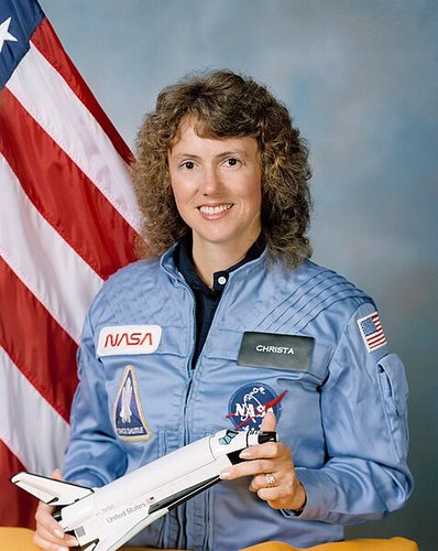 Professora civil Christa McAuliffe de apenas 37 anos.