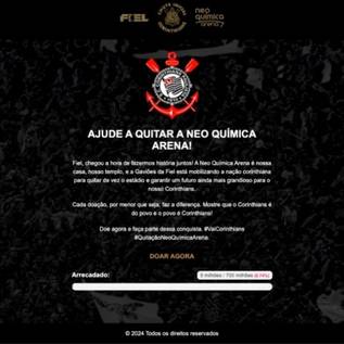 Imagem de Vaquinha do Corinthians: mais de 200 sites falsos já foram derrubados
