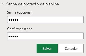 Escolha uma senha segura e forte para proteger a sua planilha do Excel