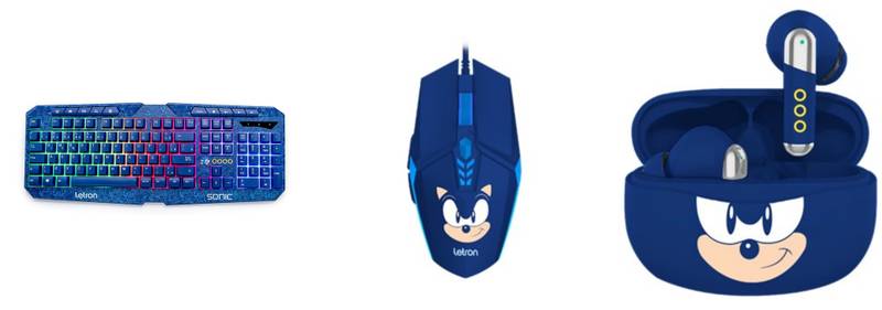 Produtos licenciados do Sonic (Imagem: Grupo Lenora/Divulgação)