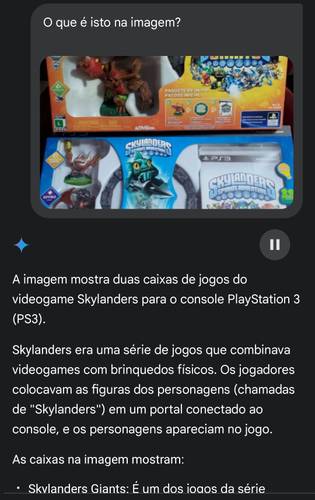 Você pode usar o Gemini Live para pedir informações sobre uma determinada imagem
