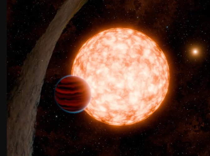 A ilustração mostra o planeta recém-nascido orbitando sua estrela mãe. Fonte: NASA / JPL-Caltech / R. Hurt / K. Miller.