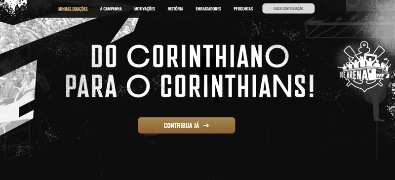 Os sites falsos simulam a aparência do verdadeiro. (Imagem: Doe Arena Corinthians)