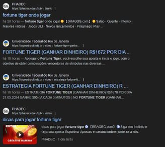 Examples of modified search results. (Image: TecMundo)