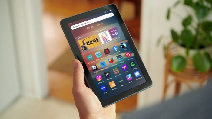 Tablet Fire HD 8. (Imagem: Amazon/Divulgação)