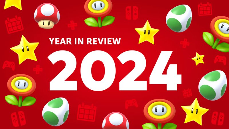 O Switch Year in Review 2024 também já está disponível para os jogadores de Switch.