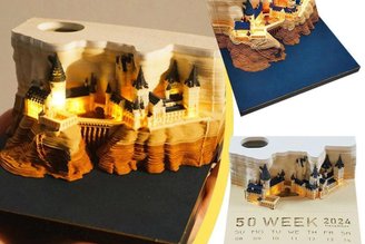 Calendário 3D Castelo Mágico