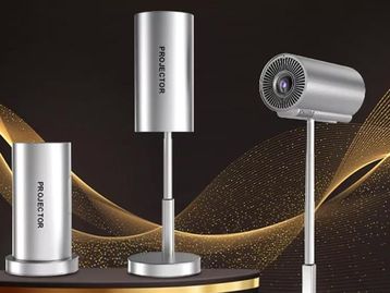 Projetor portátil em oferta: conheça o modelo com base flexível da Shopee