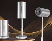 Projetor portátil em oferta: conheça o modelo com base flexível da Shopee