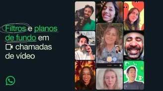 WhatsApp now offers dynamic filters and backgrounds for video calls. (Source: WhatsApp/Description)