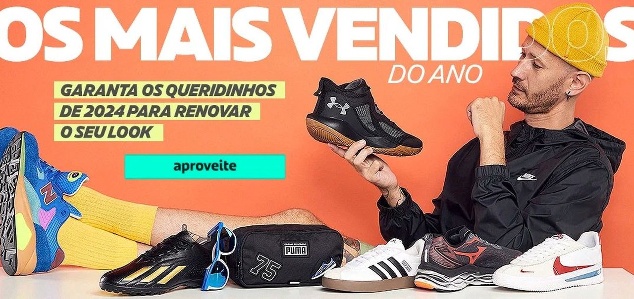 Os itens mais vendidos de 2024 na Netshoes com até 60% de desconto; confira