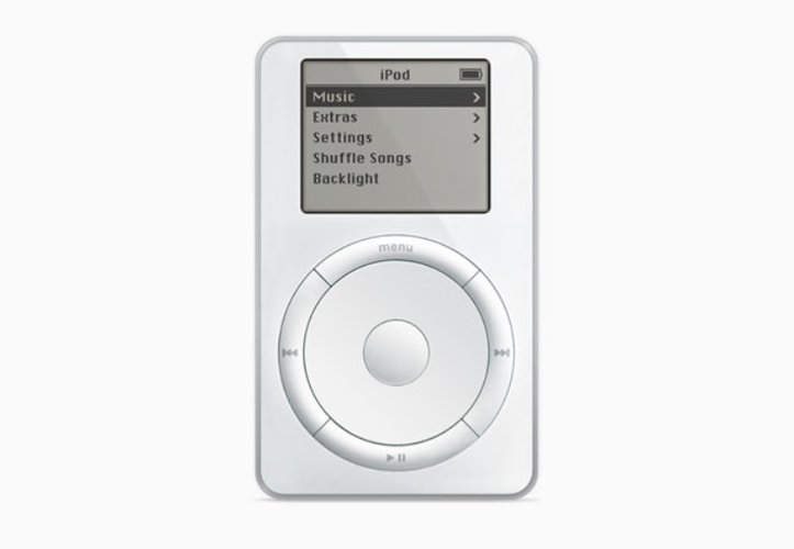 A primeira geração do MP3 Player da Maçã. (Imagem: Apple/Divulgação)