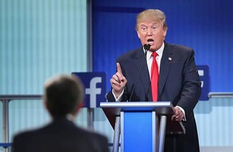 Donald Trump durante debate na campanha. (Imagem: GettyImages)