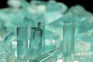 Boron is not found in pure form in nature, but is also found in silicate minerals such as Tourmaline and Feldspar. Source: GettyImages.