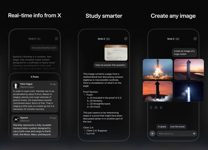O Grok agora está disponível como app independente. (Fonte: xAI/Divulgação)