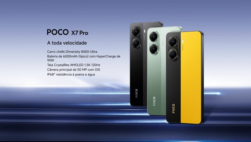 POCO X7 Pro e POCO X7 usam sistema HyperOS 2.0 baseado em Android 15 (Imagem: Xiaomi)