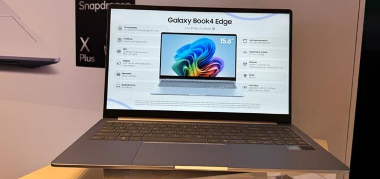 Galaxy Book4 Edge chega ao Brasil com Snapdragon X Plus por R$ 8 mil