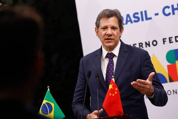 Fernando Haddad, ministro da Fazenda do Brasil. (Imagem: GettyImages)