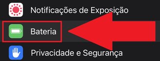 Desça a tela para encontrar a opção 