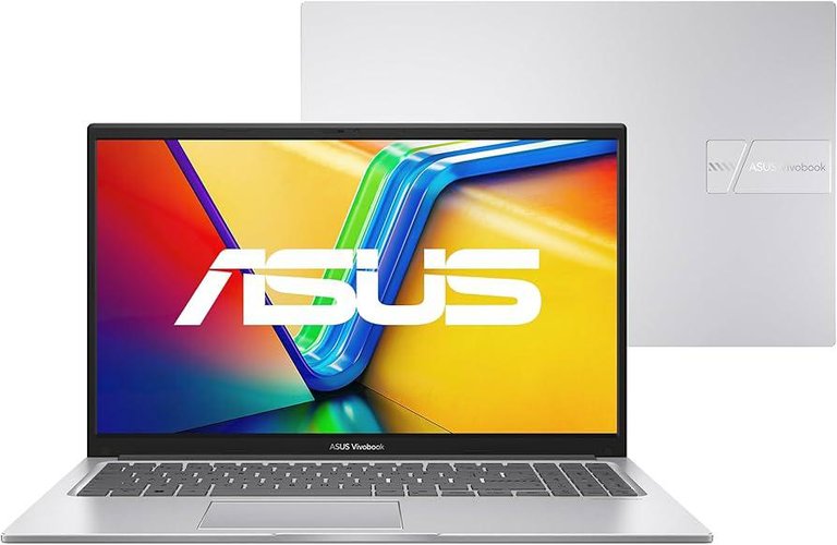 Asus Vivobook 15 tem como característica marcante a sua tela de 15 polegadas, além de ser um modelo compacto para carregar. (Fonte: Amazon/Divulgação)