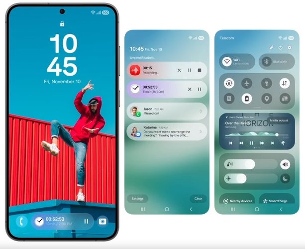 A One UI 7 será distribuída para vários modelos da família Galaxy, começando pelos aparelhos Galaxy S. (Fonte: Samsung/Divulgação)