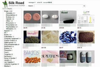 A Silk Road e parte do catálogo de drogas e remédios controlados à venda. (Imagem: Newsweek/Reprodução)