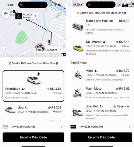 O Uber Moto como alternativa de transporte em SP. (Imagem: Uber/Divulgação)