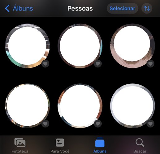 O iPhone faz a organização de rostos de forma automática
