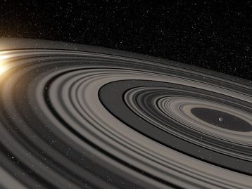 Como os anéis ao redor de planetas se formam?