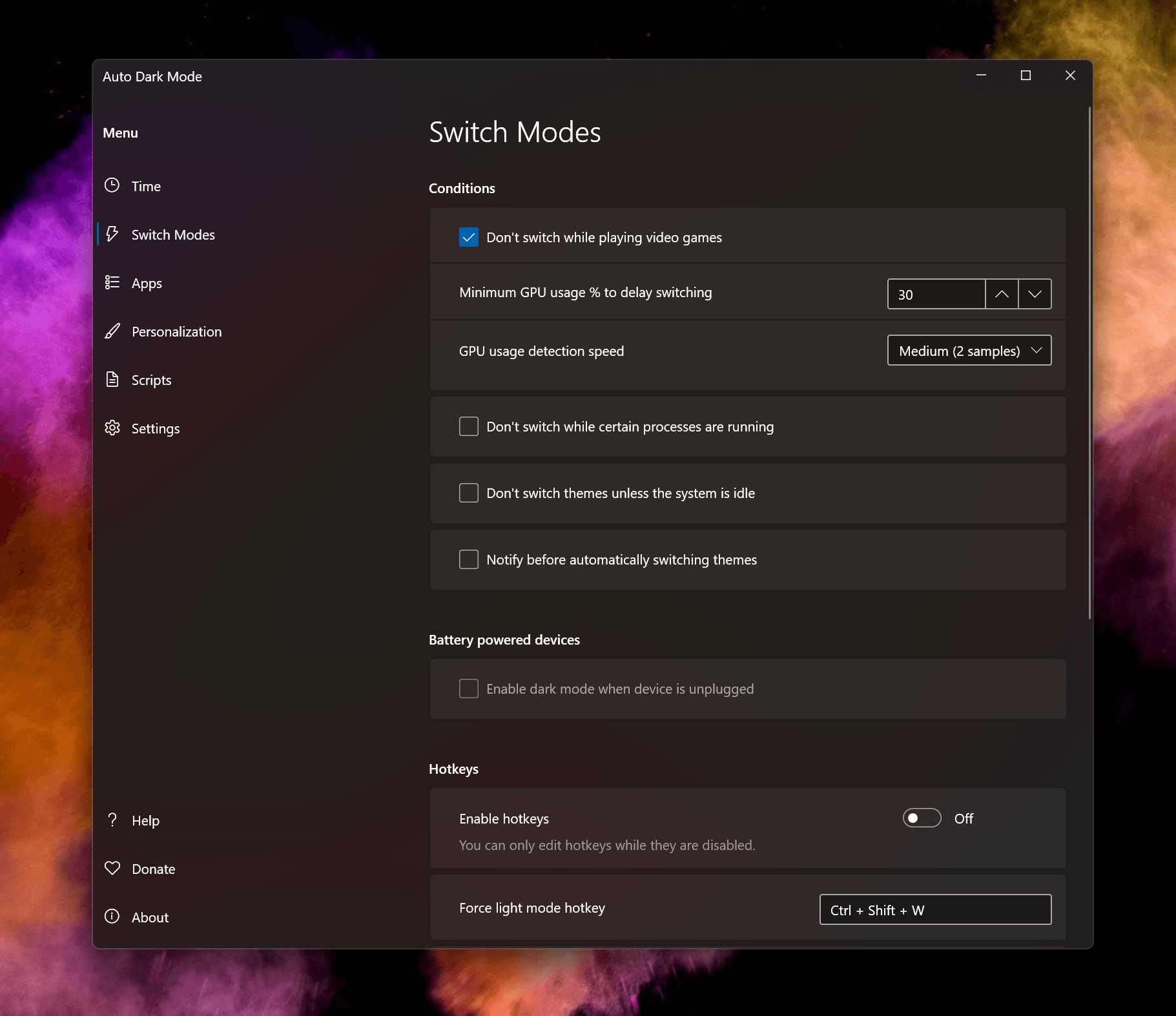 Imagem de Windows: app Auto Dark Mode ganha suporte ARM nativo e mais novidades