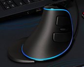Mouses verticais e ergonômicos Delux com até 65% OFF na loja oficial da Shopee
