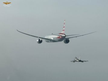 Vídeo mostra caças Eurofighter escoltando avião com suspeita de bomba