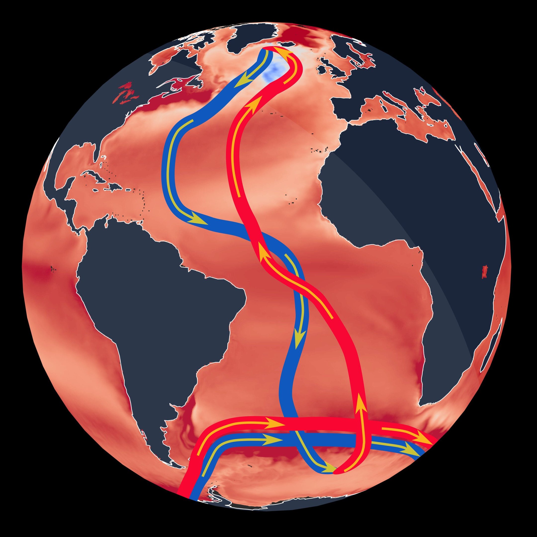 a-ilustração-apresenta-uma-representação-da-corrente-AMOC-do-oceano-atlantico