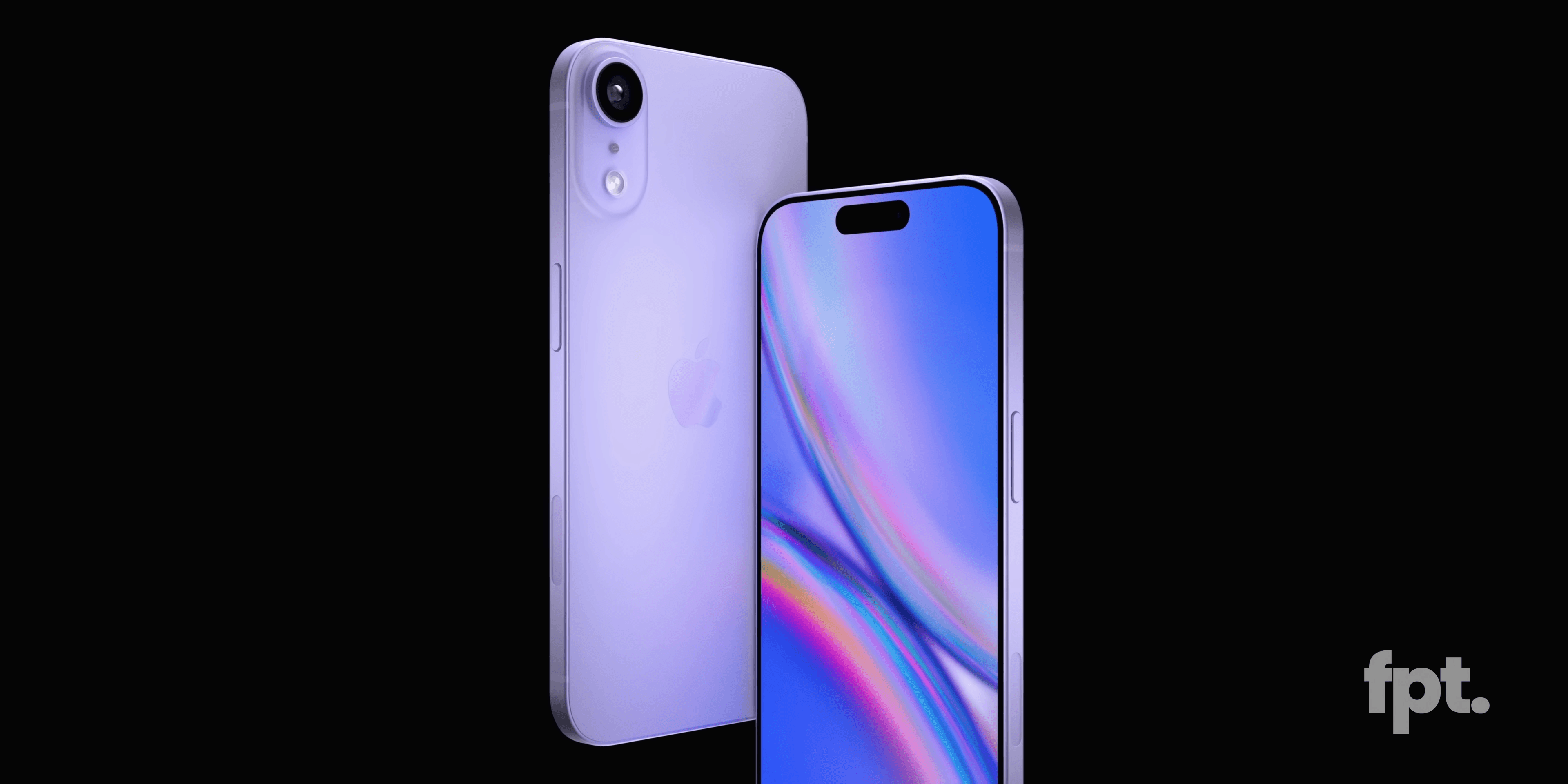 Render do que pode ser o iPhone 17 Air na cor roxa