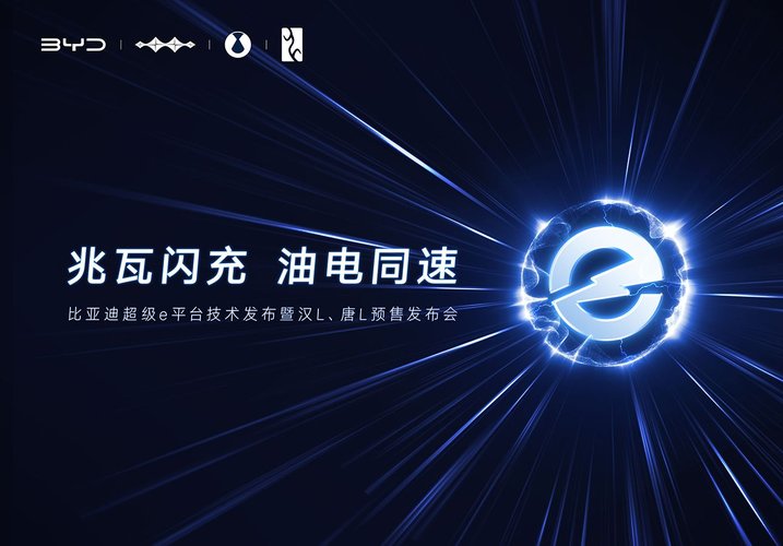 A logo da Super e-Platform da BYD.