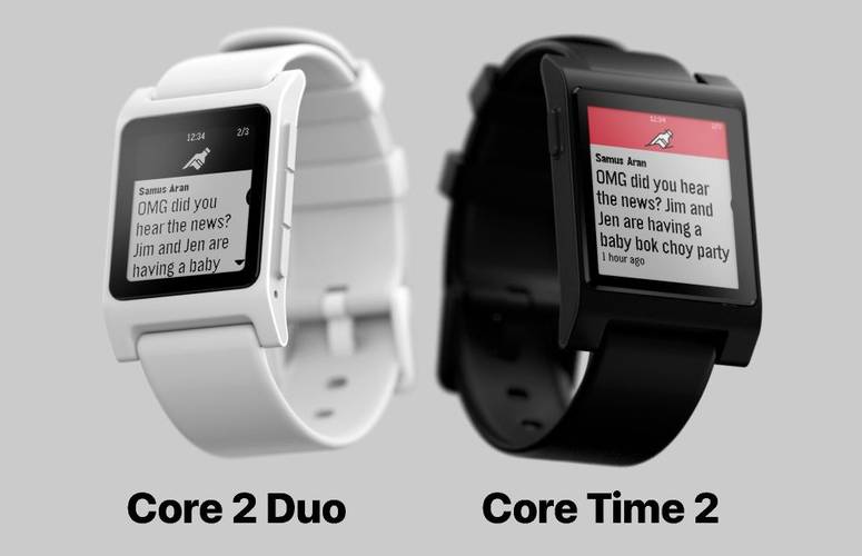Dois relógios: o Core 2 Duo e o Core Time 2.