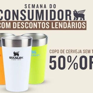 Imagem de Última chance de garantir uma garrafa ou copo Stanley com desconto do mês do consumidor