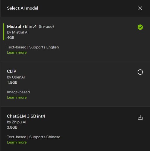 Print do ChatRTX